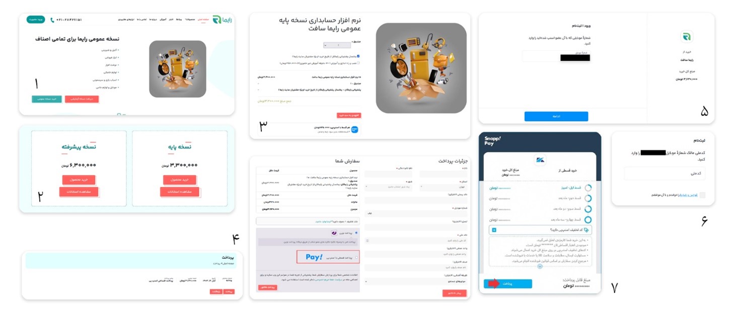 خرید اقساطی نرم افزار حسابداری فروشگاهی رایما